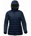 AFP-2W Stormtech Ladies Stavanger Thermal Padded Jacket Navy / Graphite Grey colour image